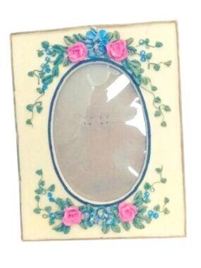 Vintage Floral Photo Frame with Easel Back
